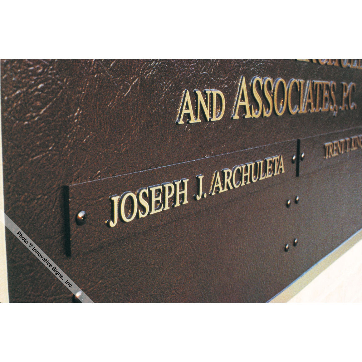 Law Office Sign - Archuleta Style 24875 Cast Bronze Plaque - Law
